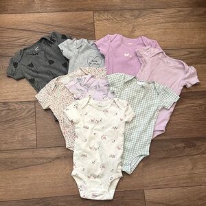 Carter's 8 Piece Assorted Onesies, size 12M